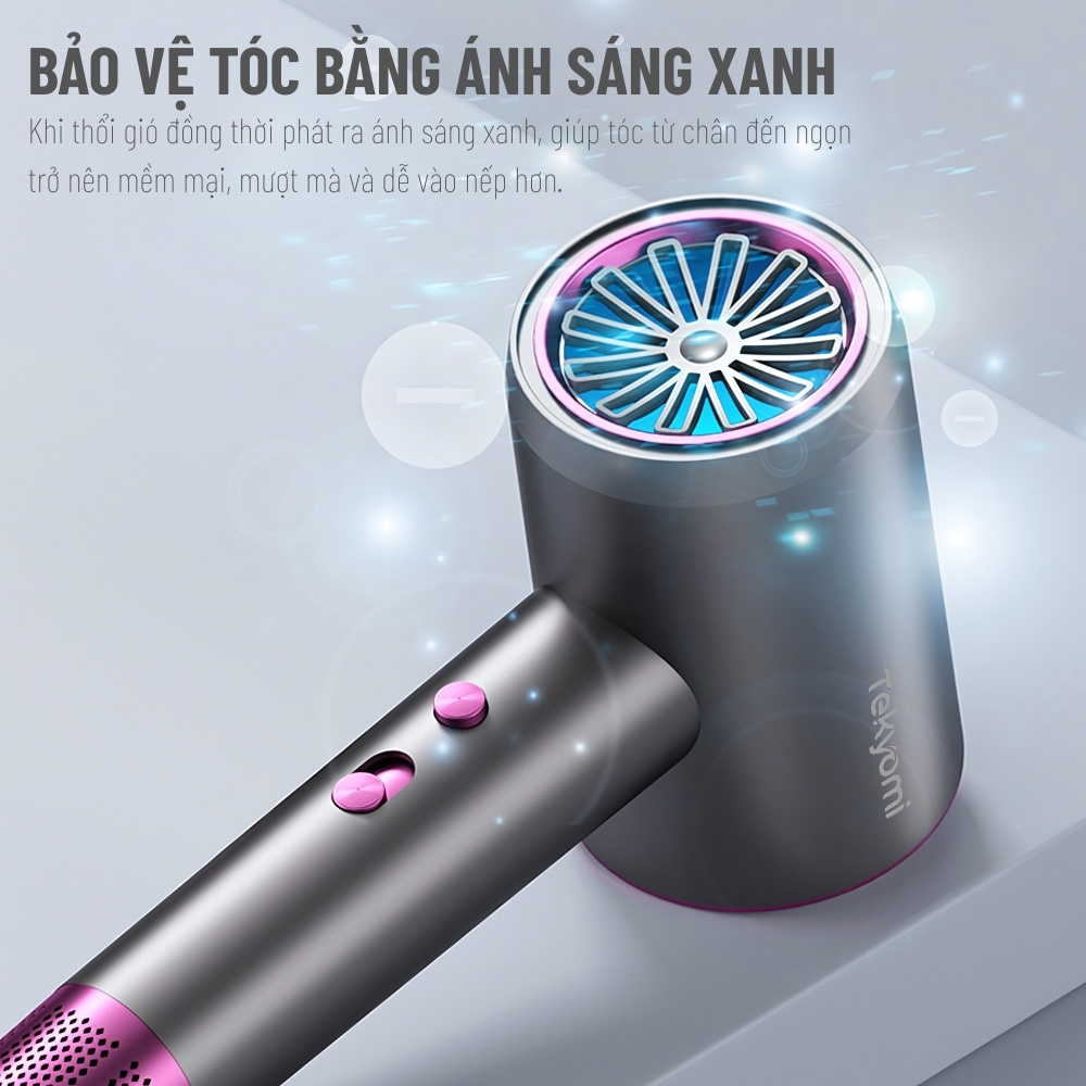 Máy sấy tóc TEKYOMI STL-8558 công suất 2000W – Công nghệ BlueLight, bảo vệ tóc chuẩn salon - Ảnh 5
