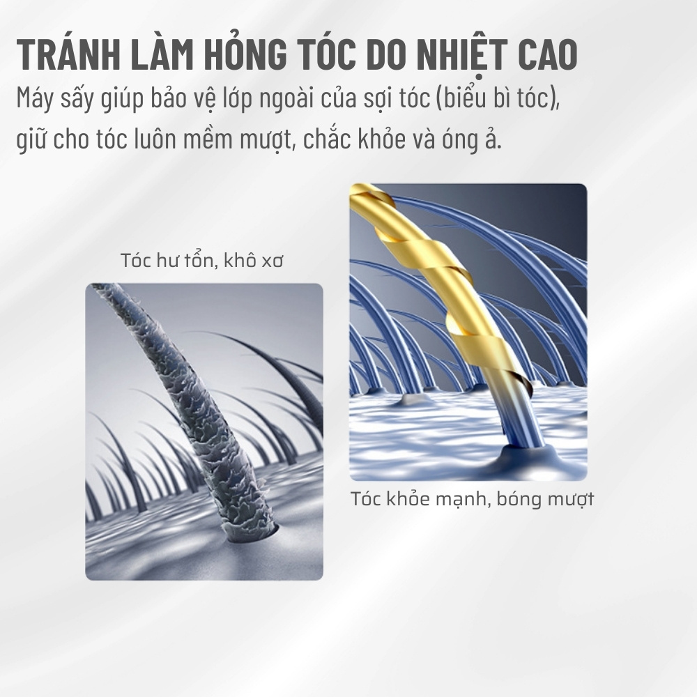 Máy sấy tóc TEKYOMI STL-8558 công suất 2000W – Công nghệ BlueLight, bảo vệ tóc chuẩn salon - Ảnh 7