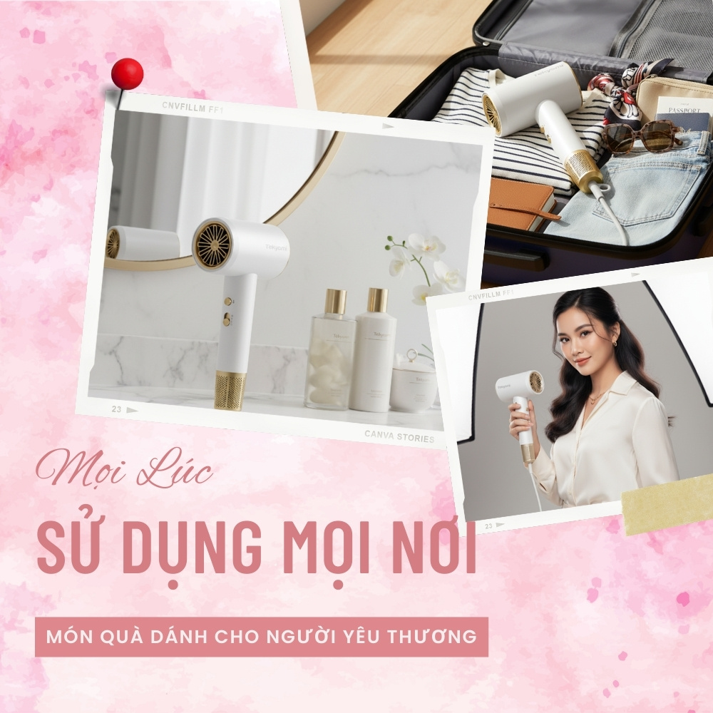 Máy sấy tóc TEKYOMI STL-8558 công suất 2000W – Công nghệ BlueLight, bảo vệ tóc chuẩn salon - Ảnh 11