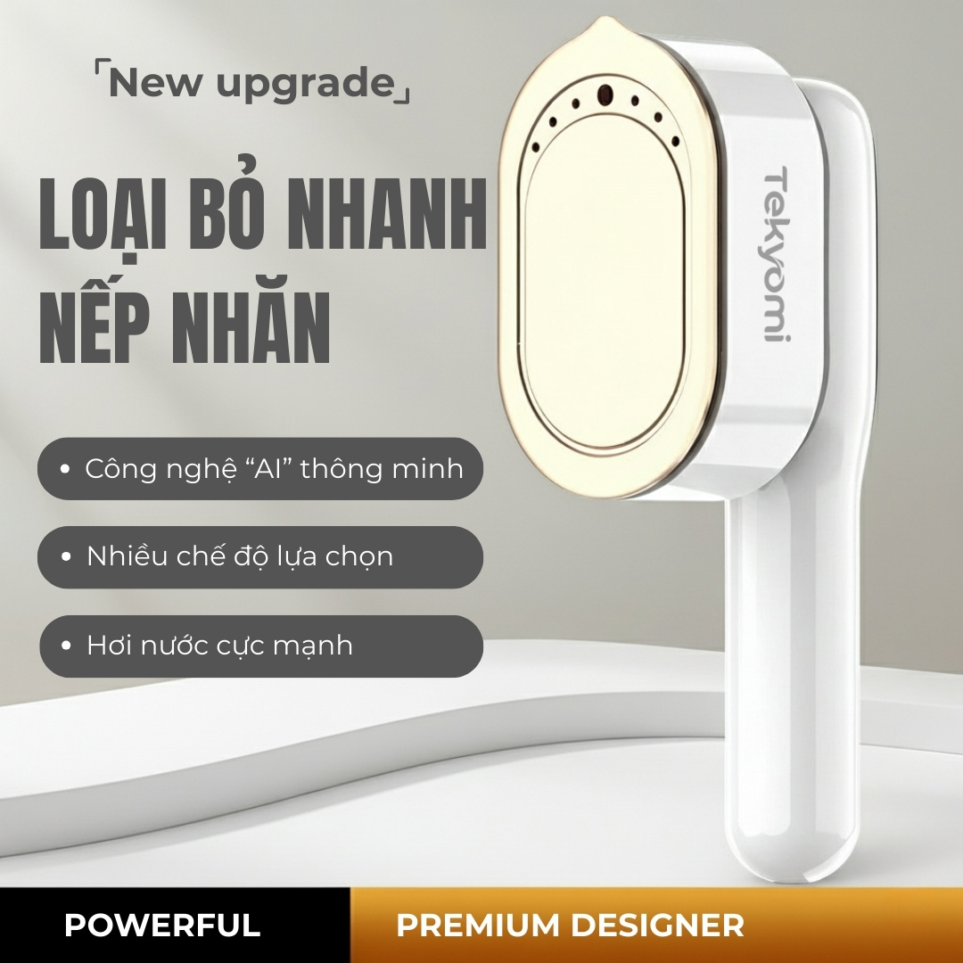 Bàn Ủi Hơi Nước TEKYOMI ST-01M 1200W – Bàn Ủi Cầm Tay Thông Minh, Diệt Khuẩn, Khử Mùi - Ảnh 5