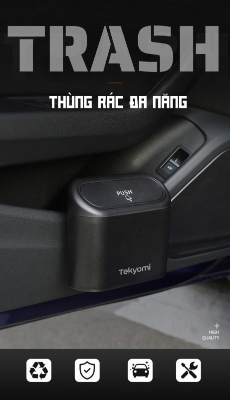 thùng rác ô tô mini