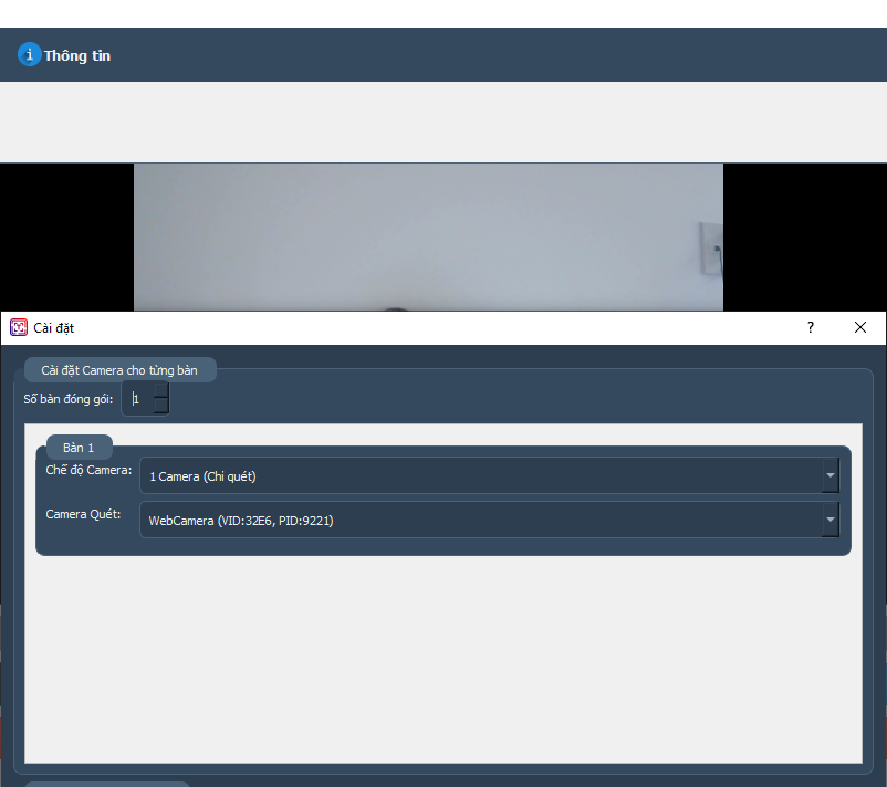 Cài đặt camera chi tiết trong Tekyomi Scanner