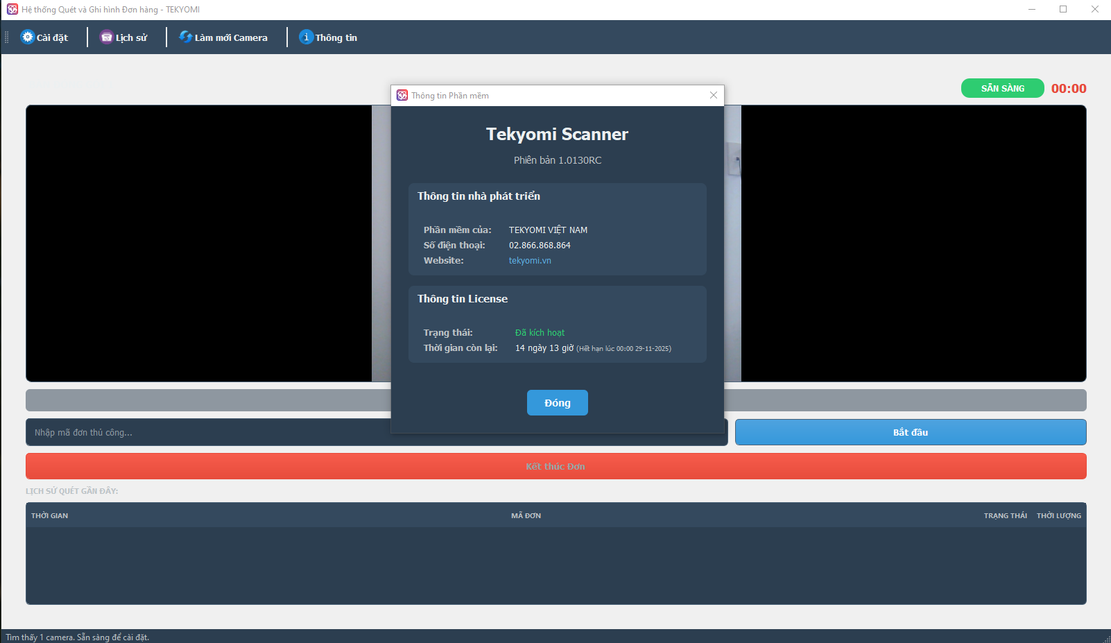 Giao diện Dark Mode của Tekyomi Scanner