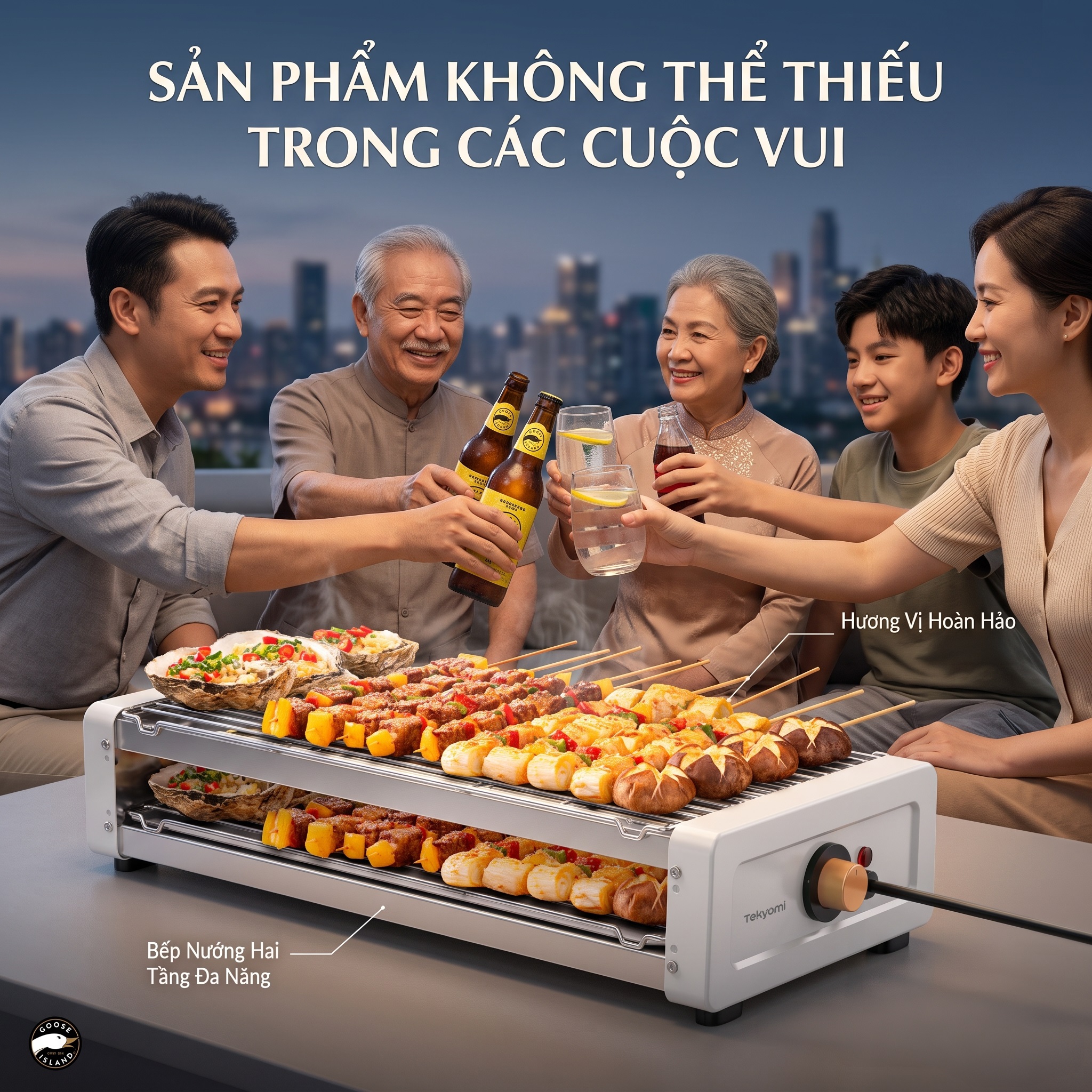 Bếp Nướng Điện Không Khói TEKYOMI DKS-307A1: 1700W, Cao Cấp, Đỉnh Cao BBQ Cho Mọi Gia Đình - Ảnh 5